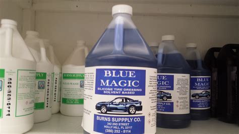 Magic blue tire dressing